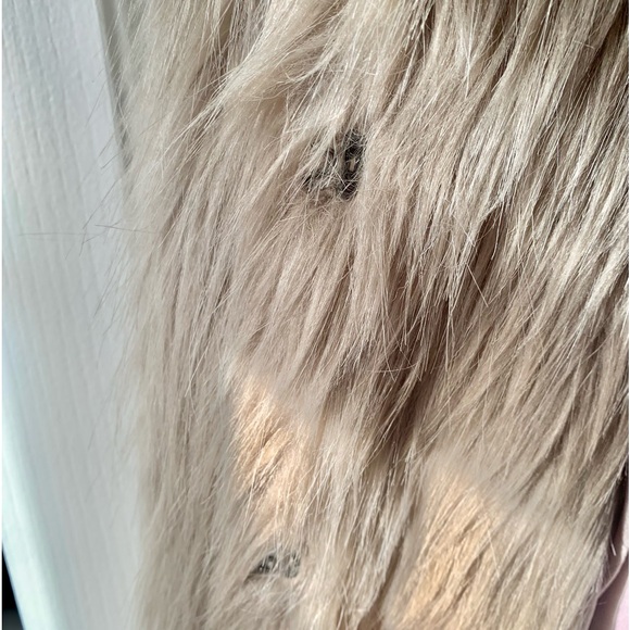 Pink Stitch faux fur Tan coat - Picture 4 of 5